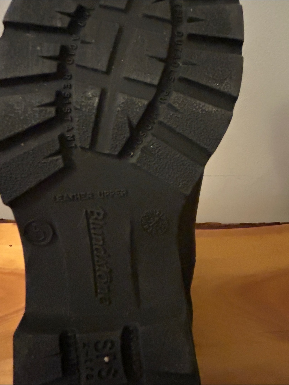 Blundstone Black unisex Boot Sole - Rugged Tread Size 5AU/ 6M /8 W - Picture 11 of 12